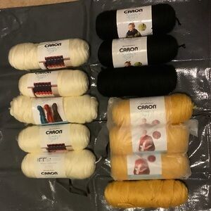 Lot of 12 skeins Caron Simply Soft Yarn- Some Used